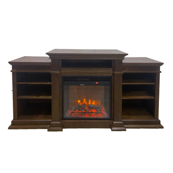 Divina Fire BIDEN elektrische haard vloerstaand walnoot 179x48x80,6 cm