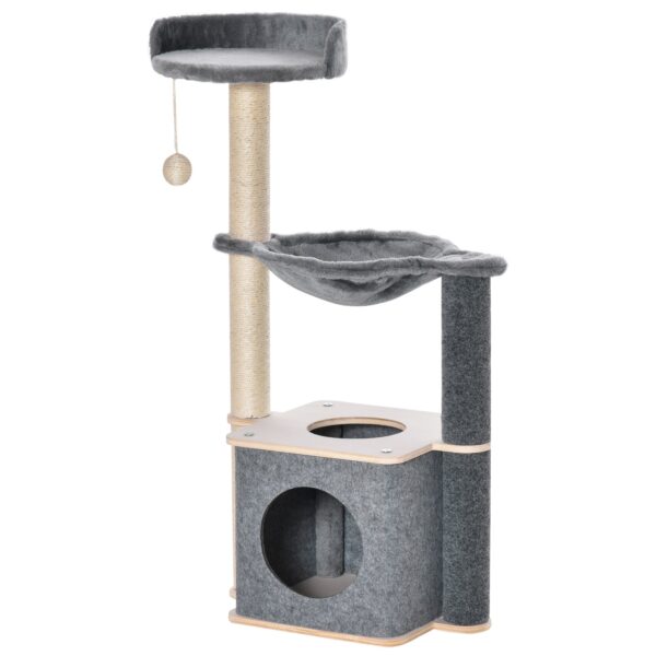 EasyComfort Krabpaal multilevel 48x34x95 cm (grijs/beige)