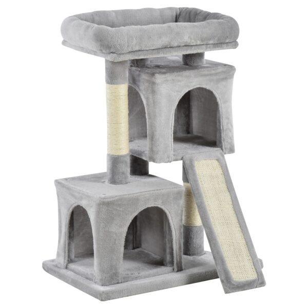 EASYCOMFORT Krabpaal voor katten 59x39x83 cm, grijs