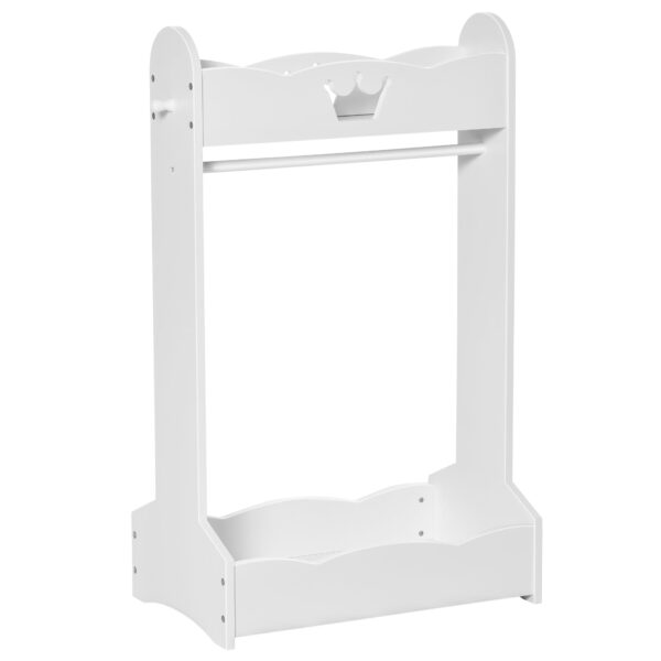 EasyComfort kinderkapstok met planken en zijhaken - wit