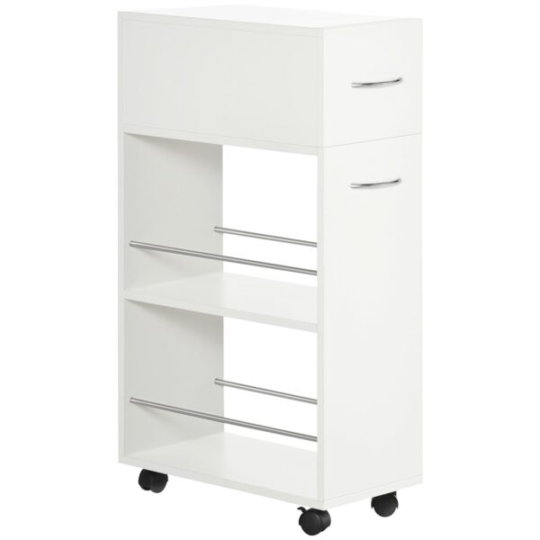 EasyComfort keukentrolley 25x50x85 cm met lade en 2 open planken