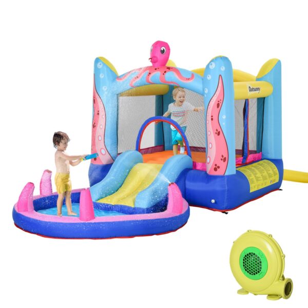 EasyComfort Opblaasbaar kasteel met glijbaan en zwembad (3 kinderen)