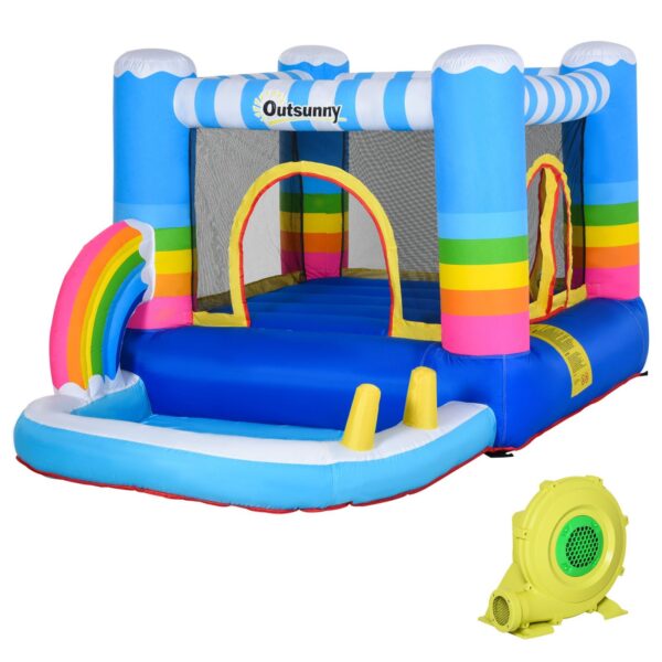 EasyComfort springkussen met trampoline en zwembad (incl. pomp)