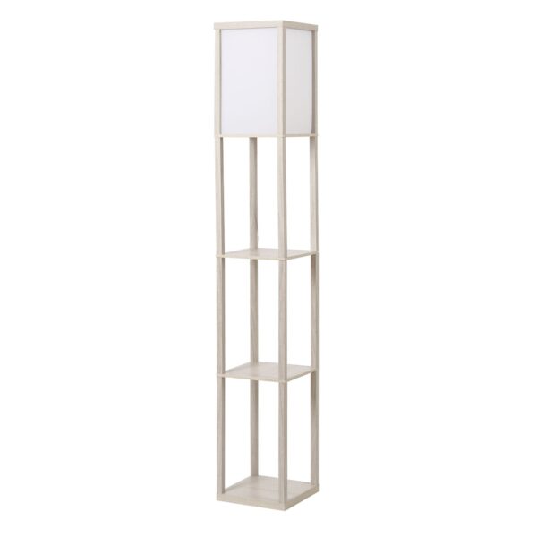 EasyComfort vloerlamp met 3 planken 40W E27 26x26x160 cm eiken