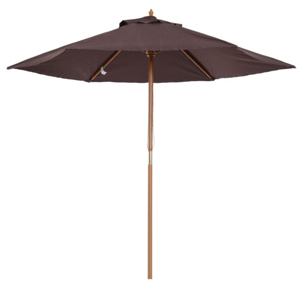 EASYCOMFORT Garden Umbrella parasol 2,5×2,3 m, 6 spaken