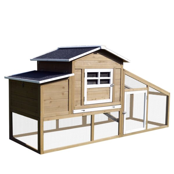 EasyComfort kippenhok met ren en legnest 200x80x105 cm