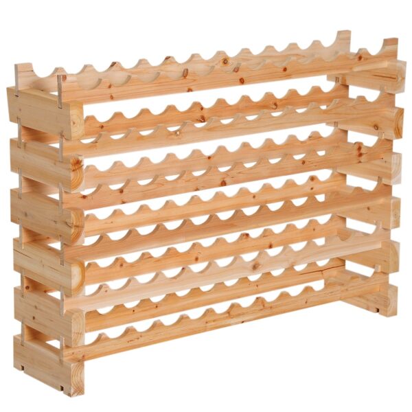 EasyComfort wijnrek grenen, 6 leggers, 72 flessen (100 kg)