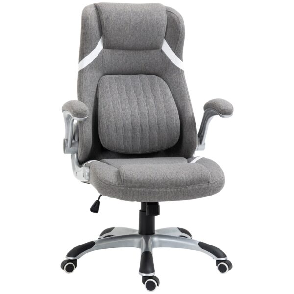 EasyComfort Sedia - Bureaustoel verstelbaar 44–52 cm, ademende linnenlook stof