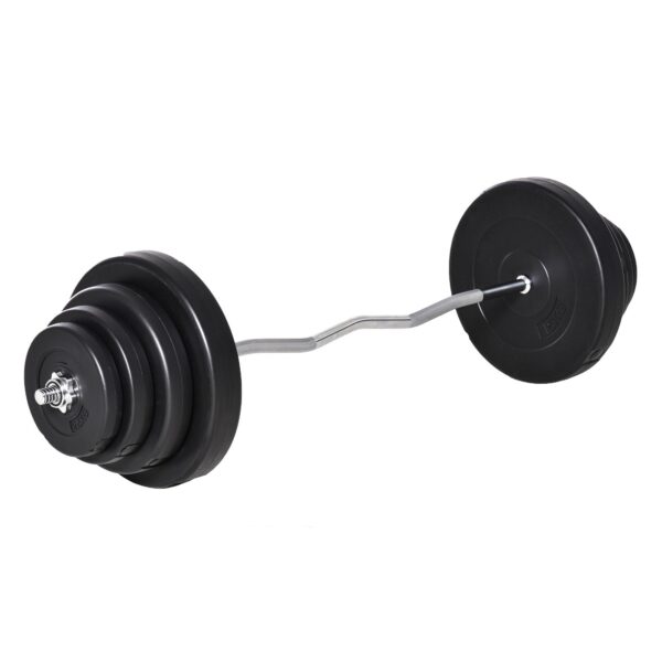 EasyComfort 70 kg halterset met 8 schijven en W‑vormige stang