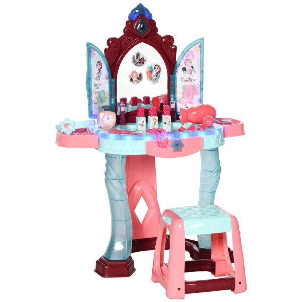 EasyComfort kinderkaptafelset 3-6 jaar met krukje, licht en muziek