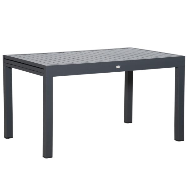 EasyComfort Uitschuifbare tuintafel voor 8-10 personen, aluminium 135-270x90x75cm