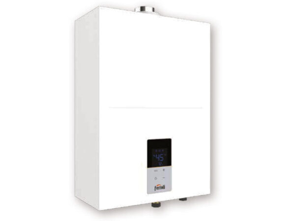 Ferroli KONA gas waterverwarmer 17 l/min LPG gesloten kamer + rookgasafvoerset