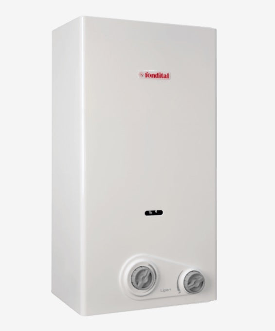 Fondital Lipari TN waterverwarmer 11 liter aardgas, open kamer, klasse A