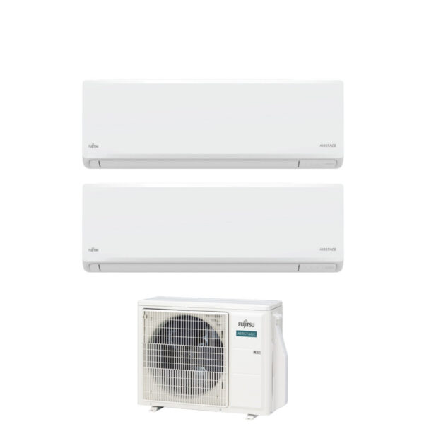 Fujitsu KN Airstage dual-split Airconditioner 9000+12000 BTU AOEG18KBCA2