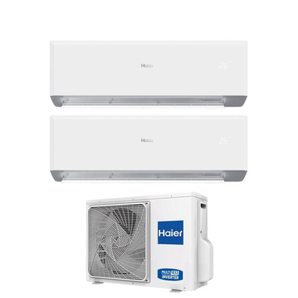 Haier 2x 9000 Btu Dual-split Airconditioner R-32 Wi‑Fi | 2U40MEFFRA