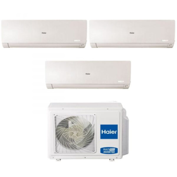 Haier Flexis Plus White airconditioner tri-split 7000+9000+9000 BTU 3U70S2SR3FA R32 Wi‑Fi
