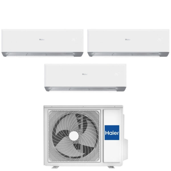 Haier 9+9+12 BTU Tri-split airconditioner R-32 Wi‑Fi (3U55MEEFRA)
