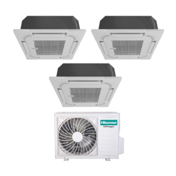 Hisense 3AMW72U4RFA cassette airconditioner triple-split 12000+12000+12000 BTU