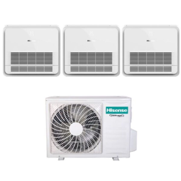 Hisense 3AMW62U4RFA 3-split console airconditioner 3x 9000 Btu/h R-32
