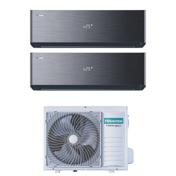 Hisense Energy Pro X Black airconditioner dual-split 9+9