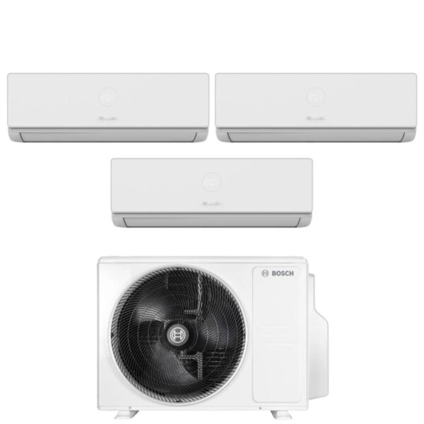 Bosch Climate 4000i tri-split Airconditioner 3x 9.000 BTU met CL5000M 62/3 E