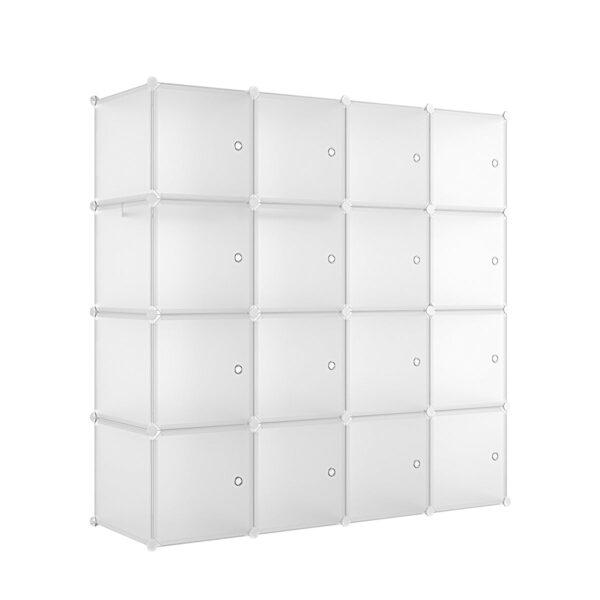 Le Stelle 16-modules kast kunststof wit 146x146x47 cm