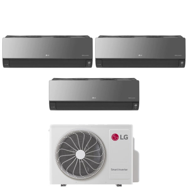 LG ARTCOOL UV Nano Mirror Airconditioner tri-split 9+9+12 (MU3R21, R-32)