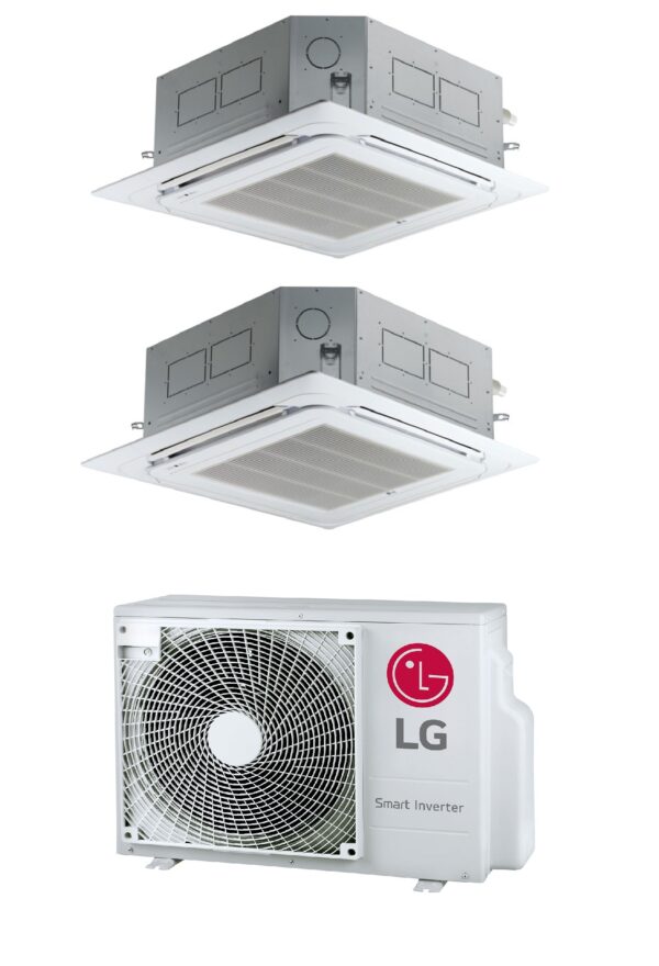 LG MU3R21 dual-split cassette airconditioner 12.000+18.000 BTU