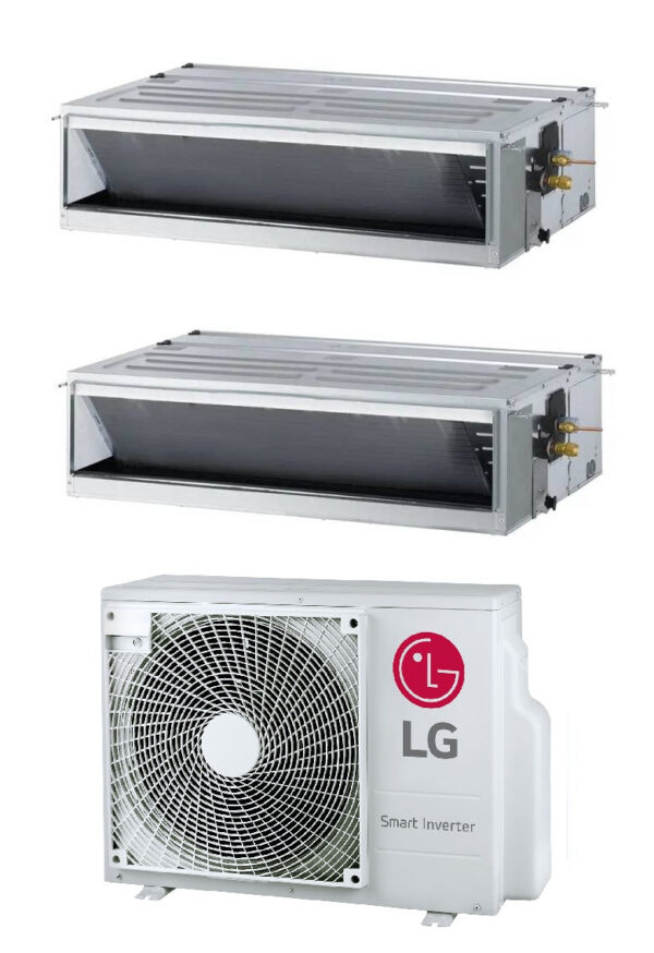 LG MU2R15 Dual-split canaliseerbare airconditioner 9+12 Btu R-32