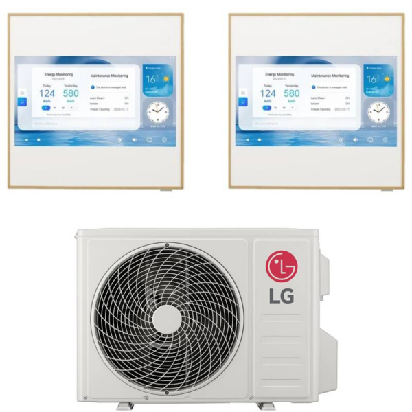 LG Artcool Gallery LCD Airconditioner duo 2x 9000 BTU MU3R19