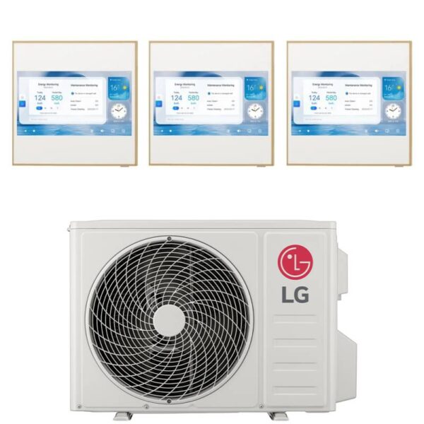 LG ARTCOOL Gallery LCD multisplit airconditioner 3x 2, 5 kW (MU3R19)