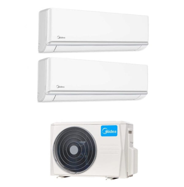 Midea Elegance M2OE-18HFN8-Q Dual-split Airconditioner 9+9 (R-32)