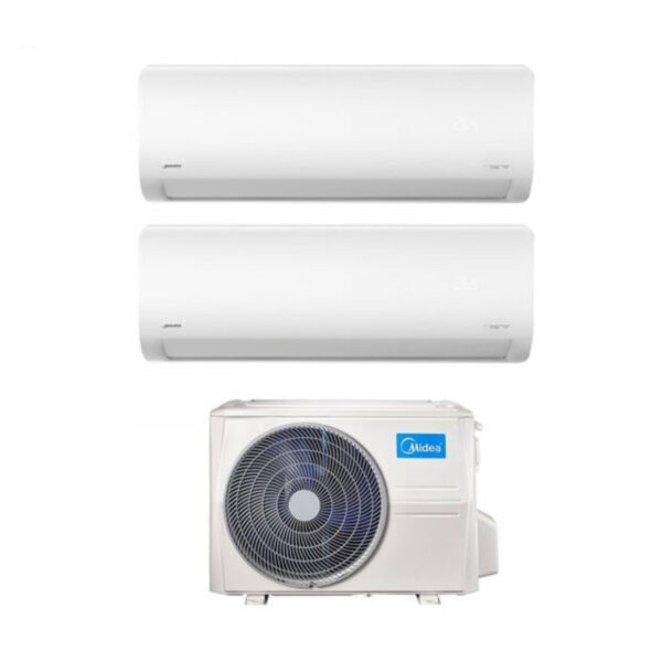 Midea Xtreme dual-split airconditioner 12000+18000 BTU met Wi‑Fi