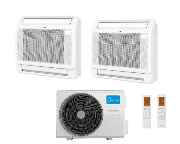 Midea M2OE-18HFN8-Q Dual-split Console airconditioner 9+9 BTU