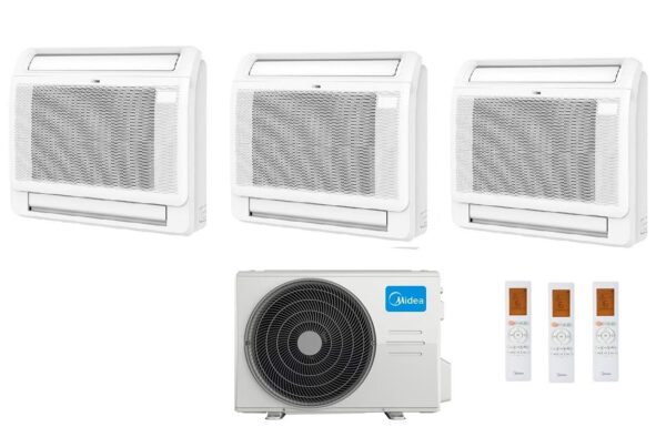 Midea M3OG-21HFN8-Q trial-split console airconditioner 9+9+12 BTU R-32