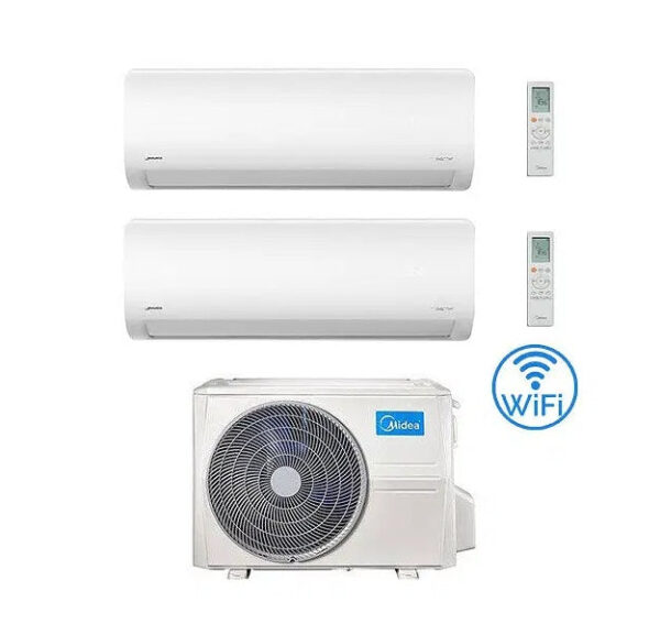 Midea Xtreme Pro dual-split airconditioner 12+12 Wi‑Fi