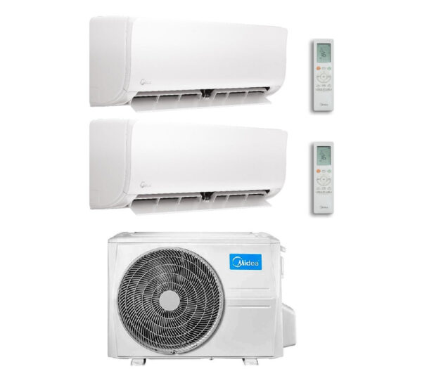 Midea Xtreme Pro Green dualsplit airconditioner 9.000+12.000 BTU R-32 Wi‑Fi