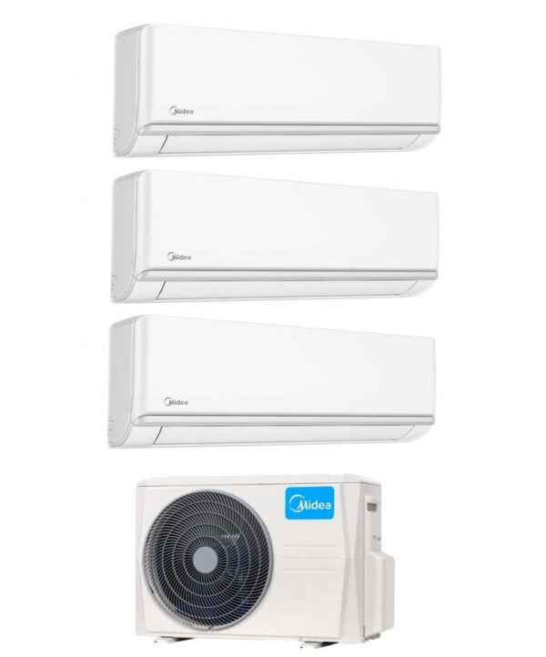 Midea Elegance airconditioner triple-split 9+12+12 met M3OA-27HFN8-Q