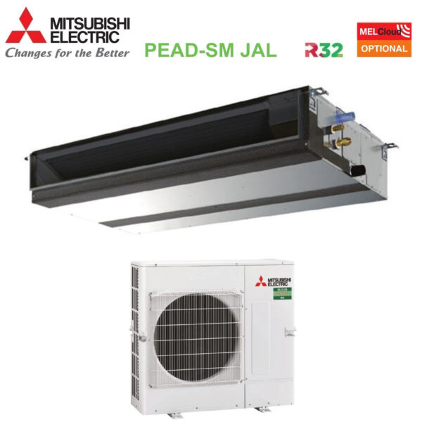 Mitsubishi Electric PEAD-SM140JAL + PUZ-SM140YKA kanaalairconditioner 48.000 BTU driefase R32