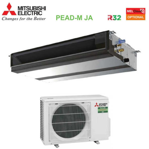 Mitsubishi Electric PEAD-M35JA + PUZ-ZM35VKA kanaalairconditioner 12000 BTU R32
