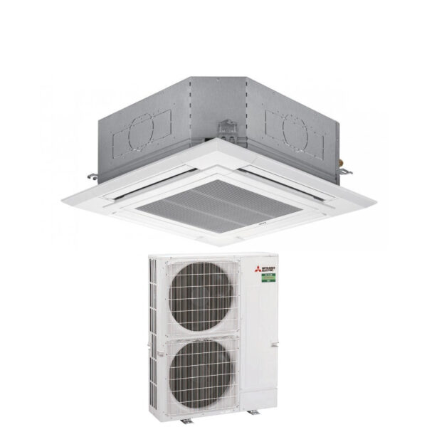 Mitsubishi Electric PLA-M100EA + PUZ-ZM100VKA cassette airconditioner 34000 Btu