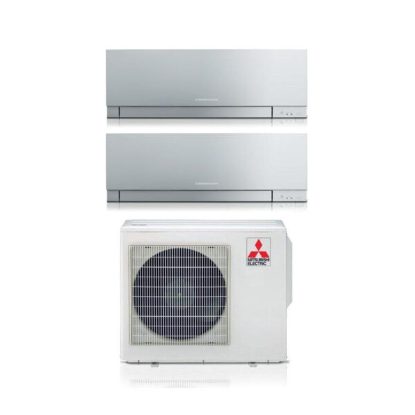 Mitsubishi Electric MSZ‑EF Kirigamine Zen dual-split airconditioner 12000+18000 BTU MXZ‑3F54VF zilver