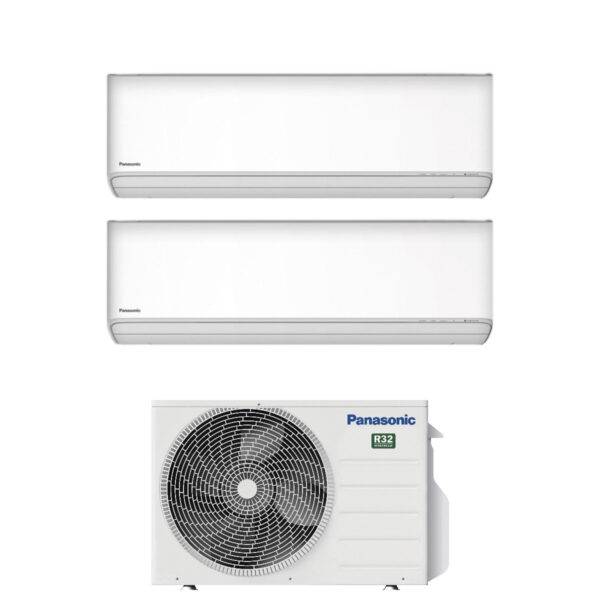 Panasonic Etherea CS-Z25ZKEW + CS-Z42ZKEW Dual-split airconditioner 9.000+15.000 Btu (CU-2Z50TBE)