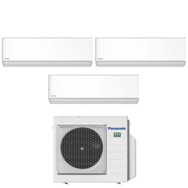 Panasonic Etherea airconditioner tri-split 7+9+12 (CU-3Z68TBE) R-32 Wi‑Fi