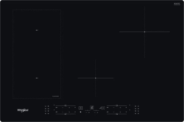 Whirlpool WLB2977NE Inductiekookplaat 77 cm, 4 zones FlexiCook