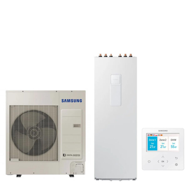 Samsung ClimateHub AE260RNWSGG+AE090RXEDGG lucht-water warmtepomp 260 l driefasig
