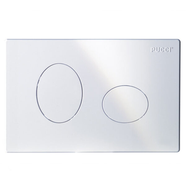 Pucci 80130550 Afdekplaat voor ingebouwde cassette Eco Elisse, wit