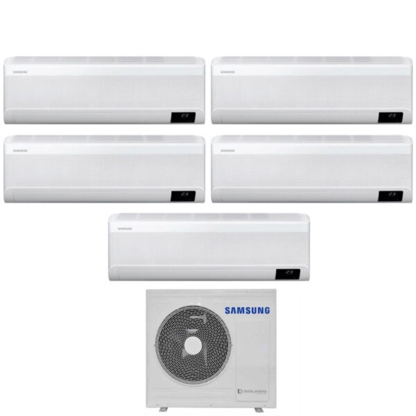 Samsung AJ100TXJ5KG penta split airconditioner 7000+9000+12000+12000+12000 BTU R32 Wi‑Fi