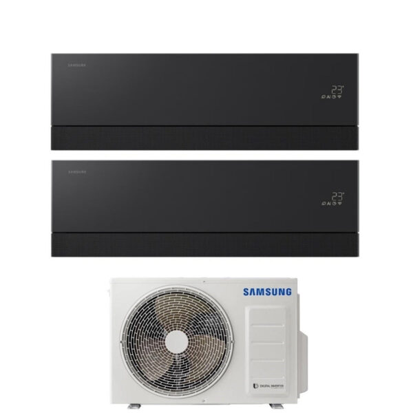 Samsung WindFree Première Black dual-split airconditioner 7000+12000 BTU (AJ040TXJ2KG)
