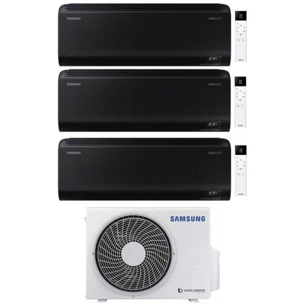 Samsung WindFree Black tri-split Airconditioner 3x9000 Btu (AJ068TXJ3KG)